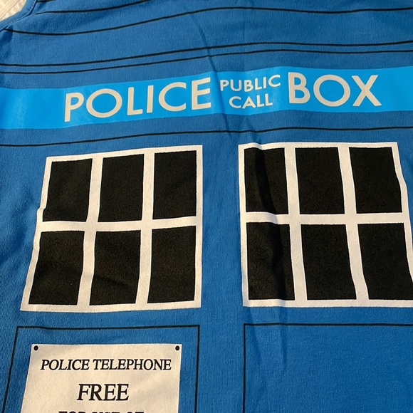 ๐ Dr Who Tardis Police Public Call Box bodycon dress NWT - Picture 3 of 9